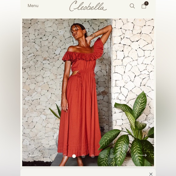 Cleobella cut out dress.  Size M.  New without tags - Picture 3 of 7